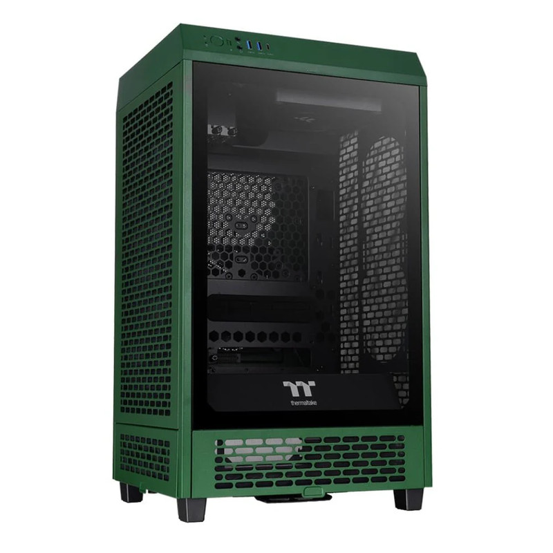 Thermaltake The Tower 200 Mini Gaming Tower Case - Racing Green - صندوق